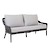 Click to swap image: &lt;strong&gt;Portsea Classic 2-Seater Sofa -Light Grey/Charcoal&lt;/strong&gt;&lt;br&gt;Dimensions: W1775 x D815 x H830mm