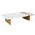 Click to swap image: &lt;strong&gt;Natadora Duo Marble Large Coffee Table - White/Oak&lt;/strong&gt;&lt;/br&gt;Dimensions: W1300 x D790 x H310mm