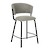 Click to swap image: &lt;strong&gt;Mimi Barstool - Pepper Weave/MtBk&lt;/strong&gt;&lt;br&gt;Dimensions: W560 x D570 x H970mm