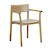 Click to swap image: &lt;strong&gt;Sketch Poise Arm Chair-Limestone/Lt Oak&lt;/strong&gt;&lt;/br&gt;Dimensions: W575 x D520 x H790mm