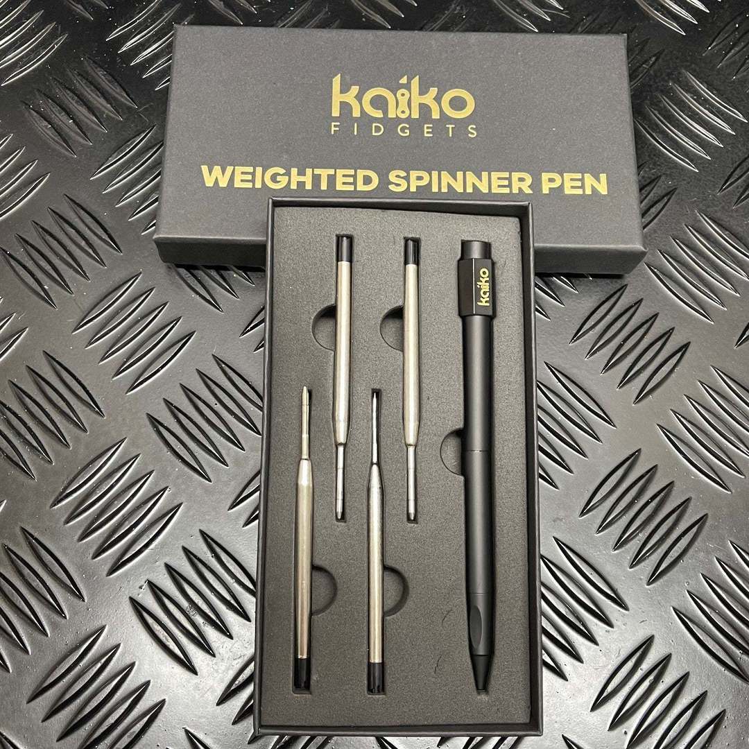  Weighted Spinner Pen with 4 refills image 0