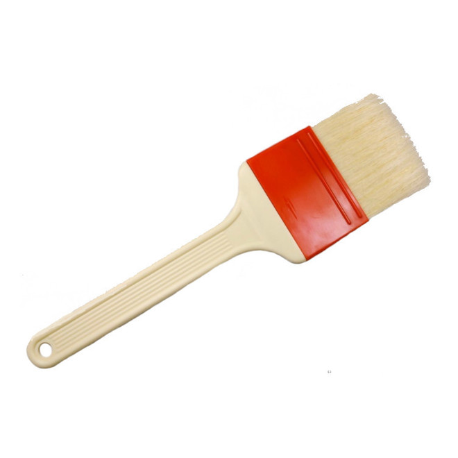 60mm Natural bristle pastry brush, Reinforced fiberglass handle (heat resistant to 120°C) image 0