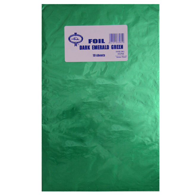 Confectionary Foil - Emerald 10 Pack image 0
