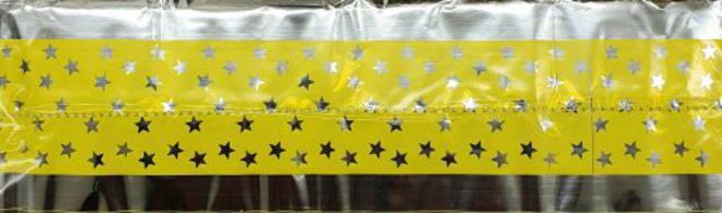 Cake Band Star Yellow/Silver 63mm (1m) (sold out) image 0