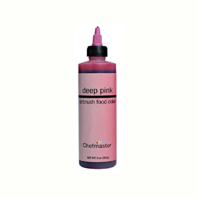 Chefmaster Airbrush Liquid Deep Pink 9oz image 0