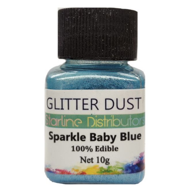 Glitter Dust - Sparkle Baby Blue 10gm  (100% Edible) image 1