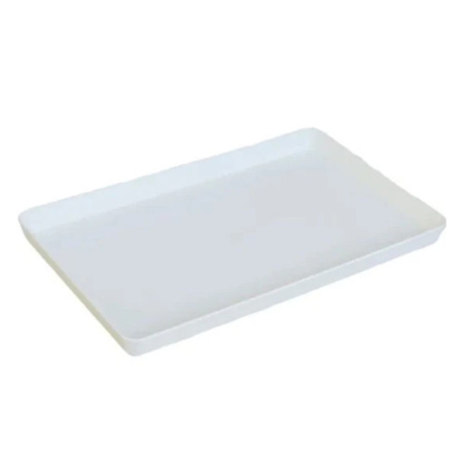 White Plastic Sandwich Tray 275x175x20mm image 0