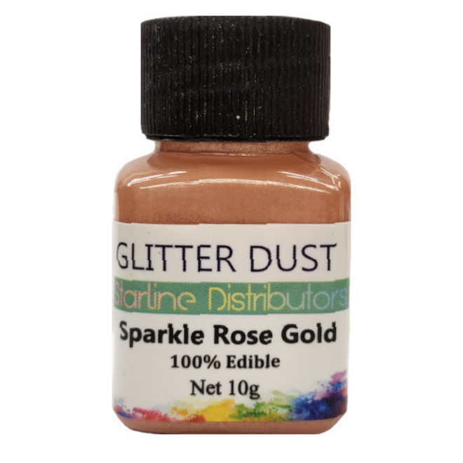 Glitter Dust - Sparkle Rose Gold 10gm  (100% Edible) image 1