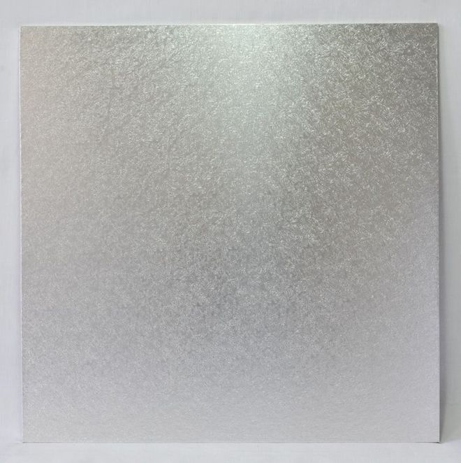 Square 5" MDF Board, Silver image 0