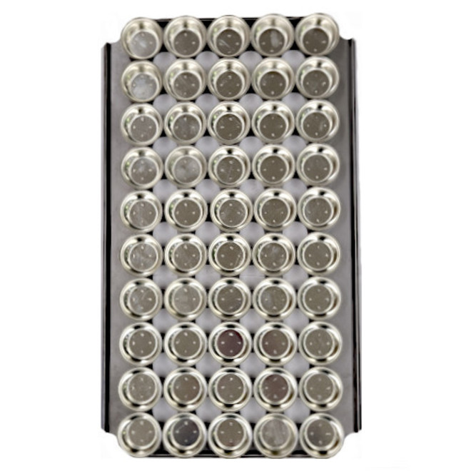 Palletized Savoury Pie Tins, (50) Large Deep 72x26mm, Tray size 720x415mm image 0