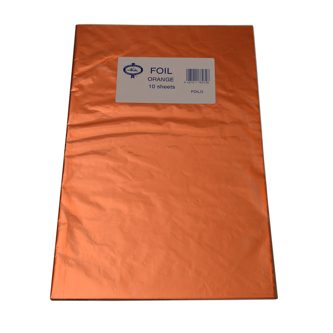 Confectionary Foil - Orange 10 Pack image 0