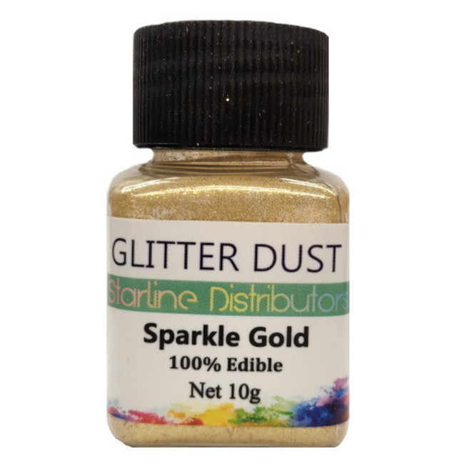 Glitter Dust - Sparkle Gold 10gm  (100% Edible) image 1