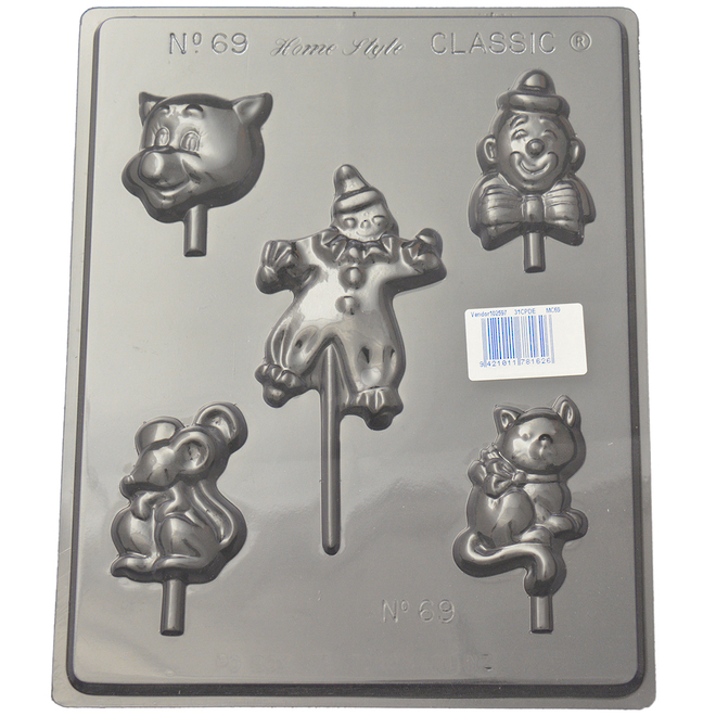Assorted Clown Mould (0.6mm) image 0