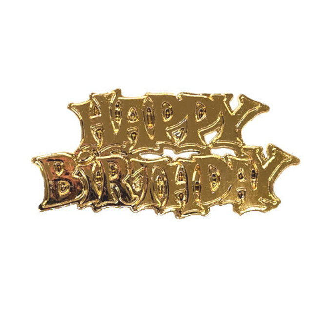Happy Birthday Gold 65mm  (6) image 0