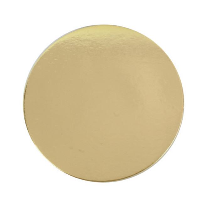 380mm or 15" Round 4mm Cake Card Gold - DELETED WHEN SOLD image 0