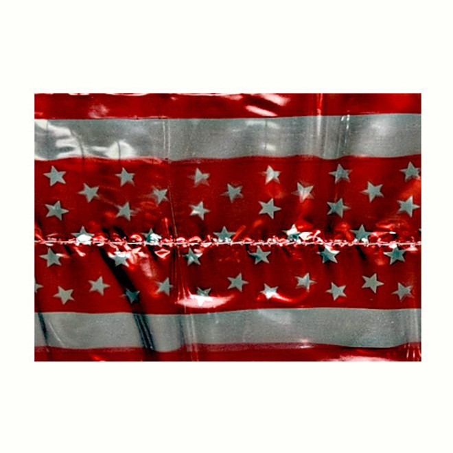 Cake Band Star Red/Silver 63mm (1m) image 0