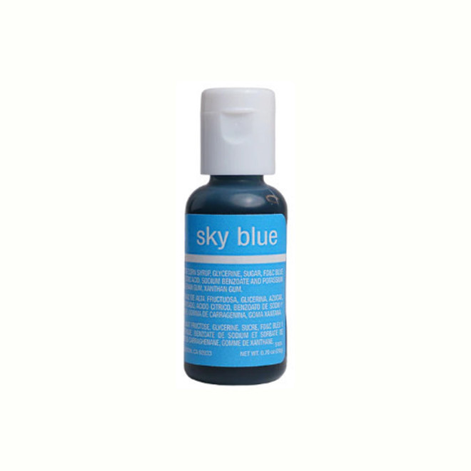 Chefmaster Liqua Gel Sky Blue .70oz Bottle - SOLD OUT DUE END APRIL image 0