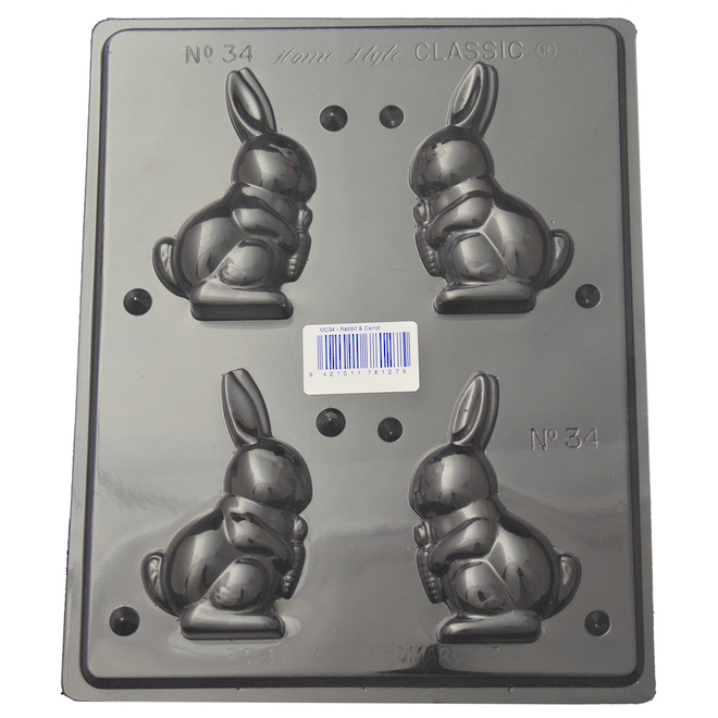 Rabbit & Carrot Mould (0.6mm) image 0