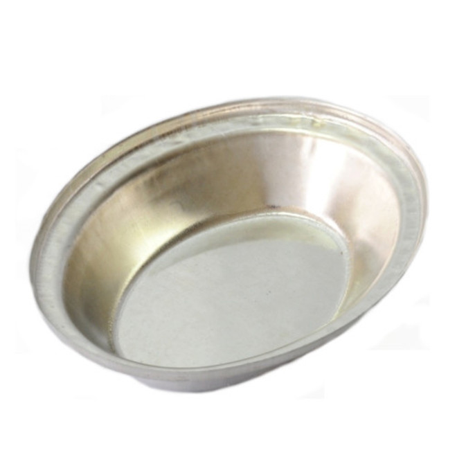 Single Pie Tin, Oval 130x105x29mm, Tin Plated image 0