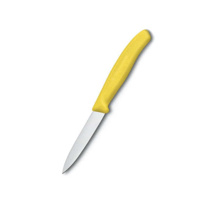 Paring Knife, Yellow Nylon Handle (8cm Blade) image 0