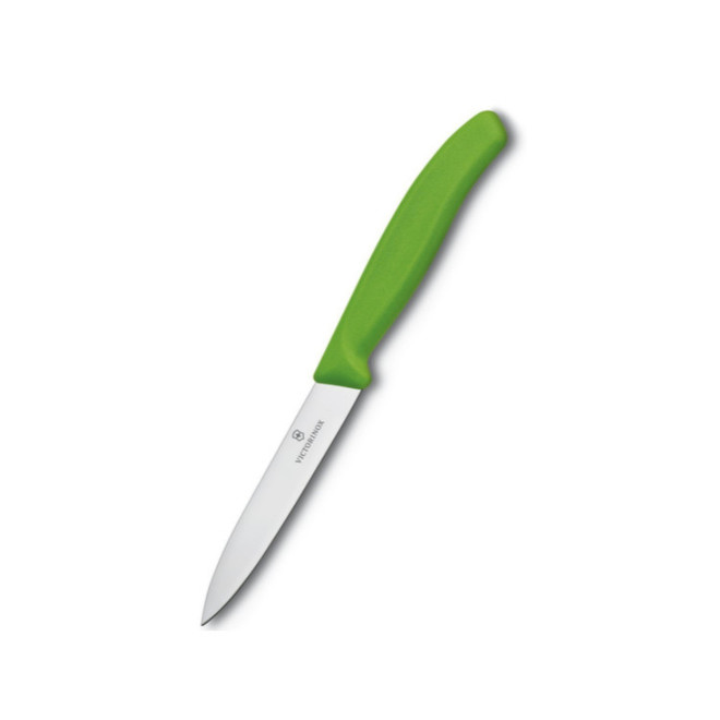 Paring Knife, Green Nylon Handle (8cm Blade) image 0