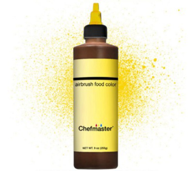 Chefmaster Airbrush Liquid Canary Yellow 9oz image 0