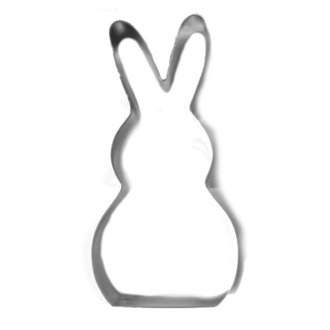 Rabbit Dough Stainless Steel Cutter Straight ear 130mm image 0