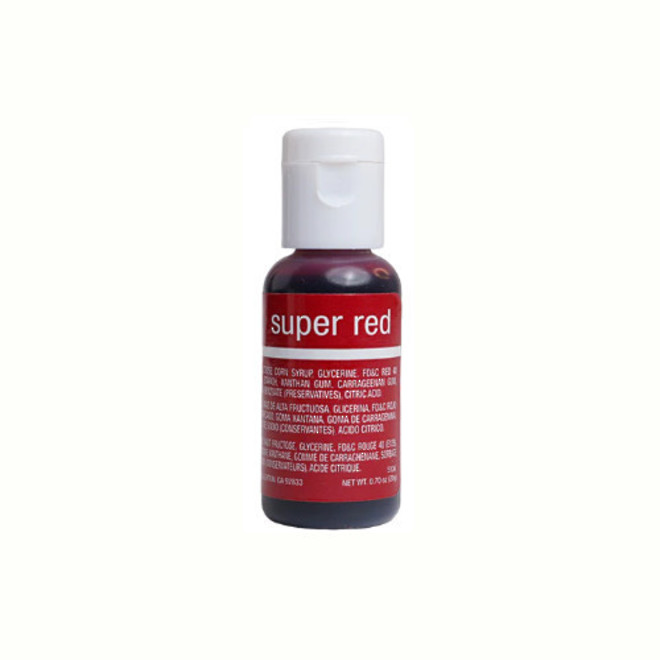 Chefmaster Liqua Gel Super Red .70oz Bottle image 0