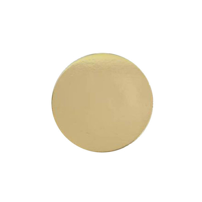 75mm or 3" Round 2mm Cake Card Gold-(Bundle of 100) image 0