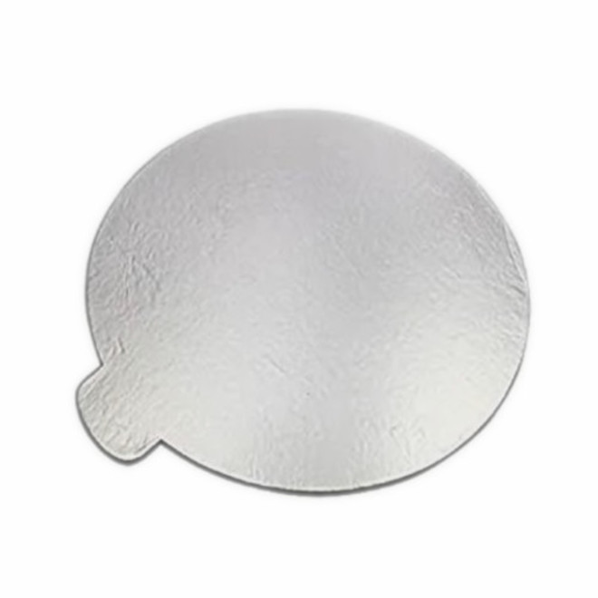 Cake Card 2mm Round with Tab 85mm  Silver  (1,000 Bundle) image 0