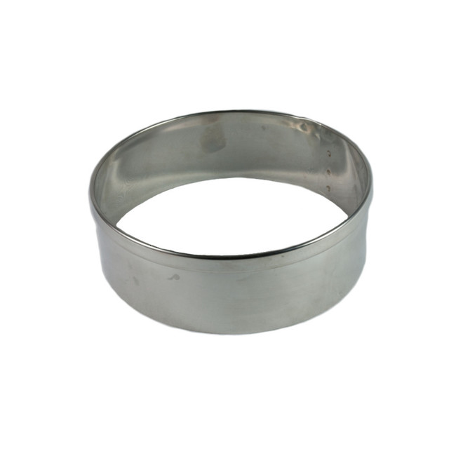 Stainless Steel Cake Rings 125x50mm deep, Stainless steel - made to order image 0