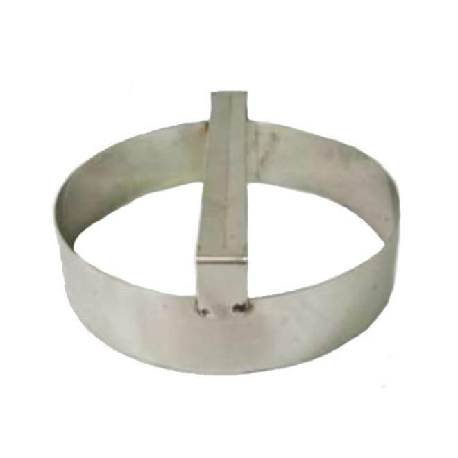 Plain round dough cutter  127mm or 5" S/Steel with handle image 0