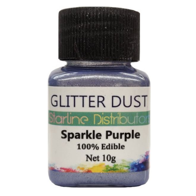 Glitter Dust - Sparkle Purple 10gm  (100% Edible) image 1