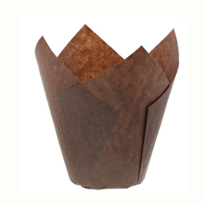 Brown Folded Cups 175x60mm (250) image 0