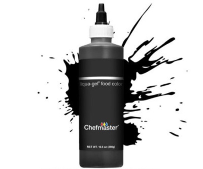 Chefmaster Liqua-Gel Coal Black 10.5oz image 0