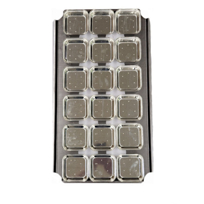 Palletized Pie Tins, (18) Square tins 108x27mm, Tray size 720x405mm image 0