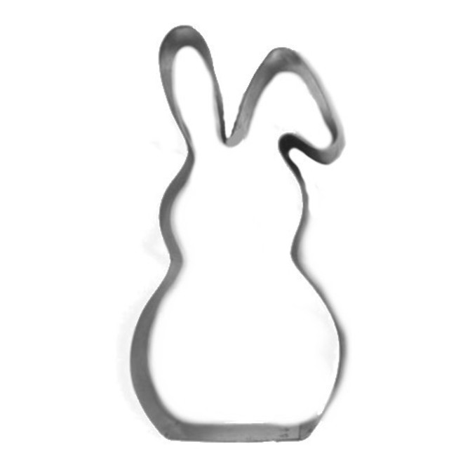 Rabbit Dough Stainless Steel Cutter Bent ear 130m image 0