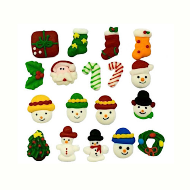 Mini Xmas Asst Icing Designs 10-15mm (Box 174)(DUE OCTOBER 2024) image 0