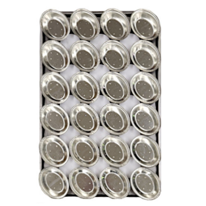 Palletized Pie Tins, (24) x Oval tins, 130x105x29mm, Tray size 720x460mm image 0