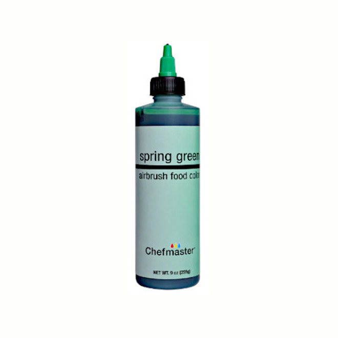 Chefmaster Airbrush Liquid Spring Green 9oz image 0