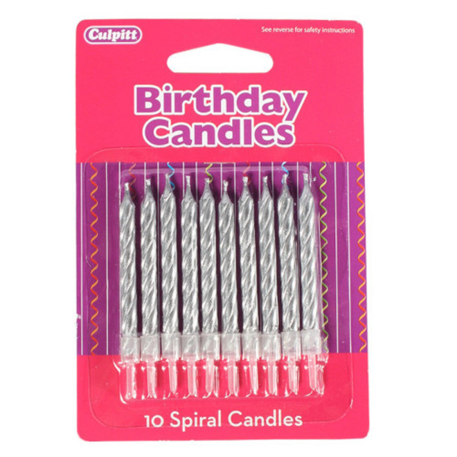 Candle Twist Silver (10) image 0