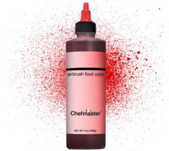 Chefmaster Airbrush Liquid Super Red 9oz image 0