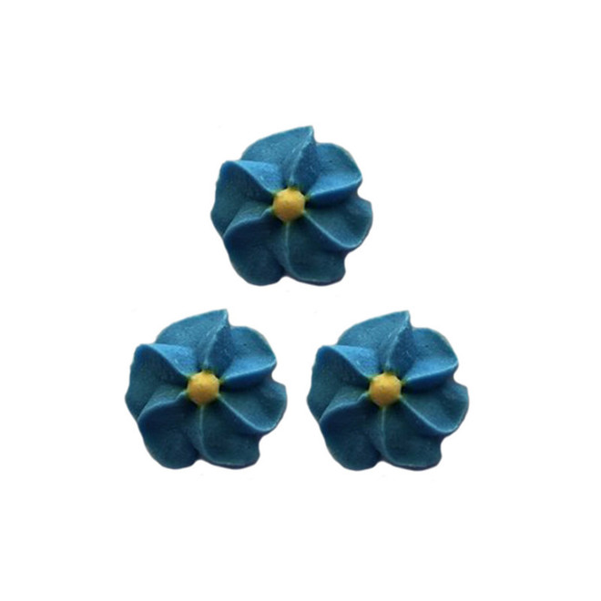 Icing Blue Drop Flowers 18mm (Packet of 50) image 0