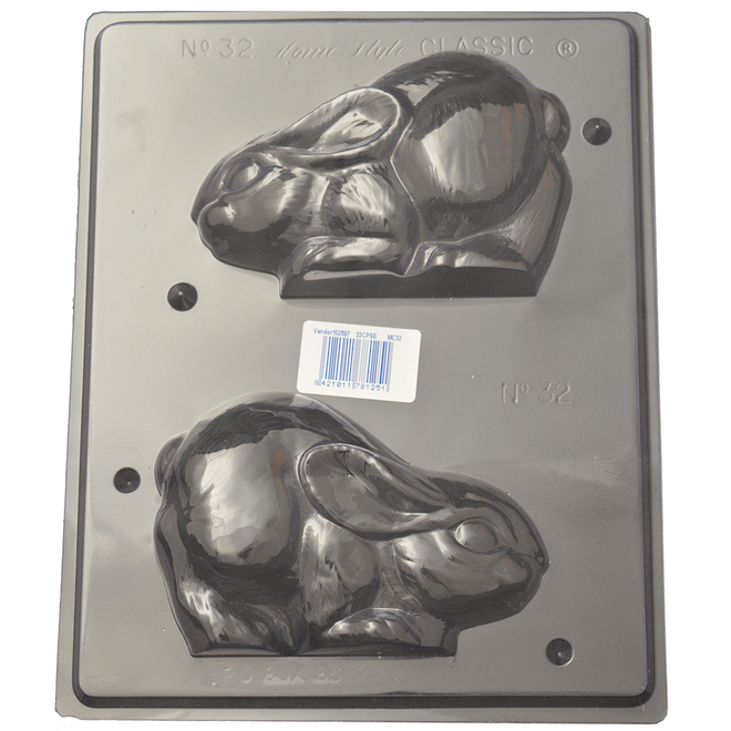 Stocky Rabbit Mould (0.6mm) image 0