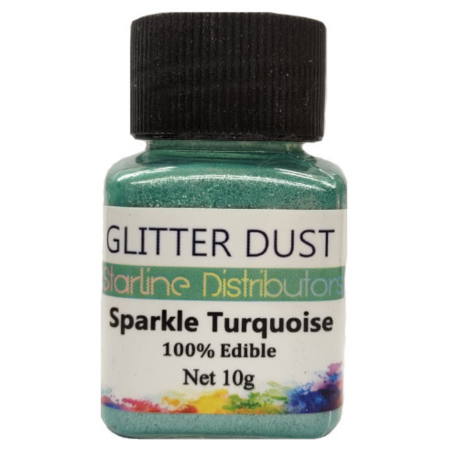 Glitter Dust - Sparkle Turquoise 10gm  (100% Edible) image 1
