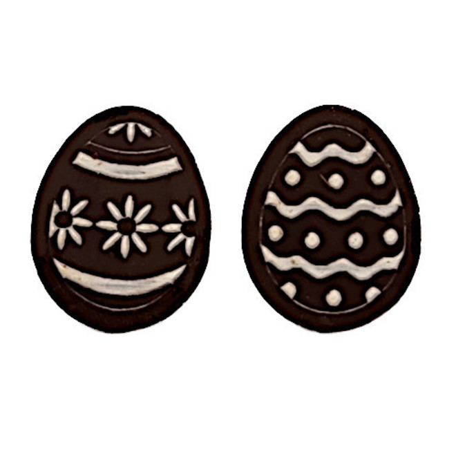 Chocolate Dark Easter Egg Assorted - 25mm (30PK) image 0