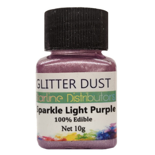 Glitter Dust - Sparkle Light Purple 10gm  (100% Edible) image 1