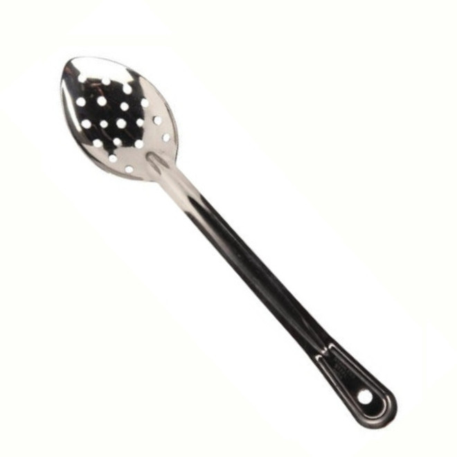 Stainless Steel Perforated serving Spoon, 28cm long image 0