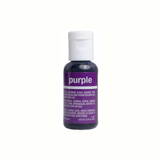 Chefmaster Liqua Gel Purple .70oz Bottle (Box 12) - SOLD OUT image 0
