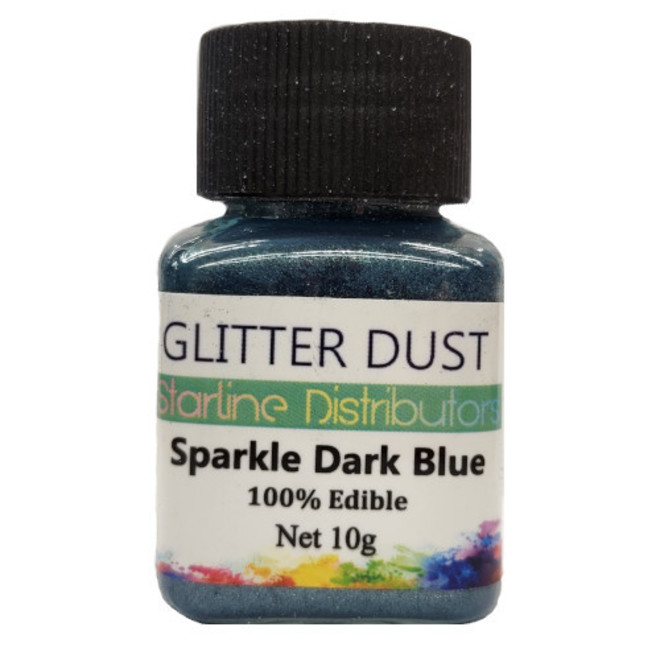 Glitter Dust - Sparkle Dark Blue 10gm  (100% Edible) image 1